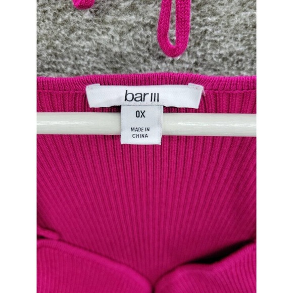 Bar III Trendy Cutout Knit Sweater Dress Bodycon Size 0X NWT - Picture 10 of 11
